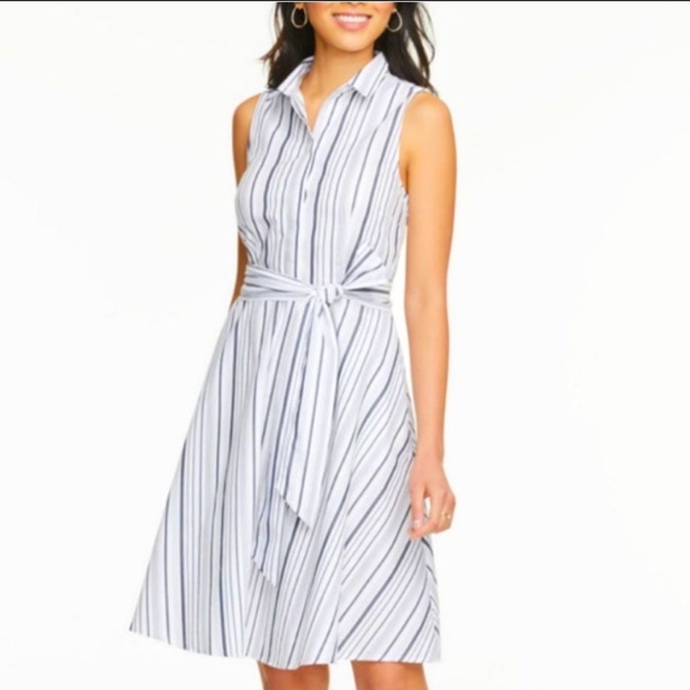 Ann Taylor Factory Fit-and-Flare Sleeveless Dress
